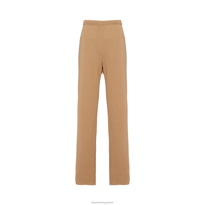 bukser Miu Miu kamelbrun 4R2LJ826 klar til å ha på