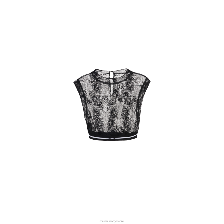 blondetopp Miu Miu svart 4R2LJ634 klar til å ha på