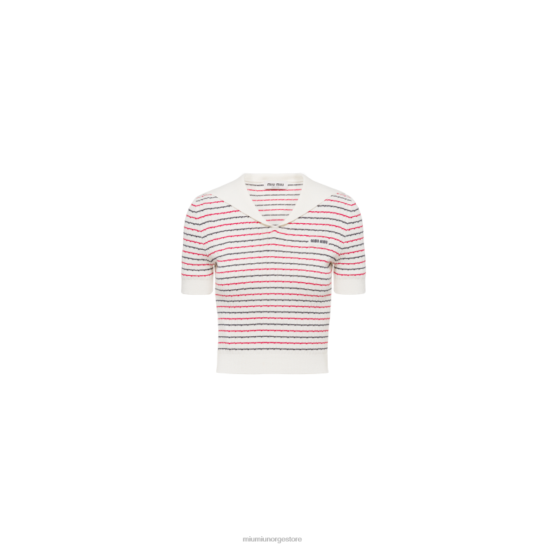 bomullsgenser Miu Miu hvit 4R2LJ830 klar til å ha på