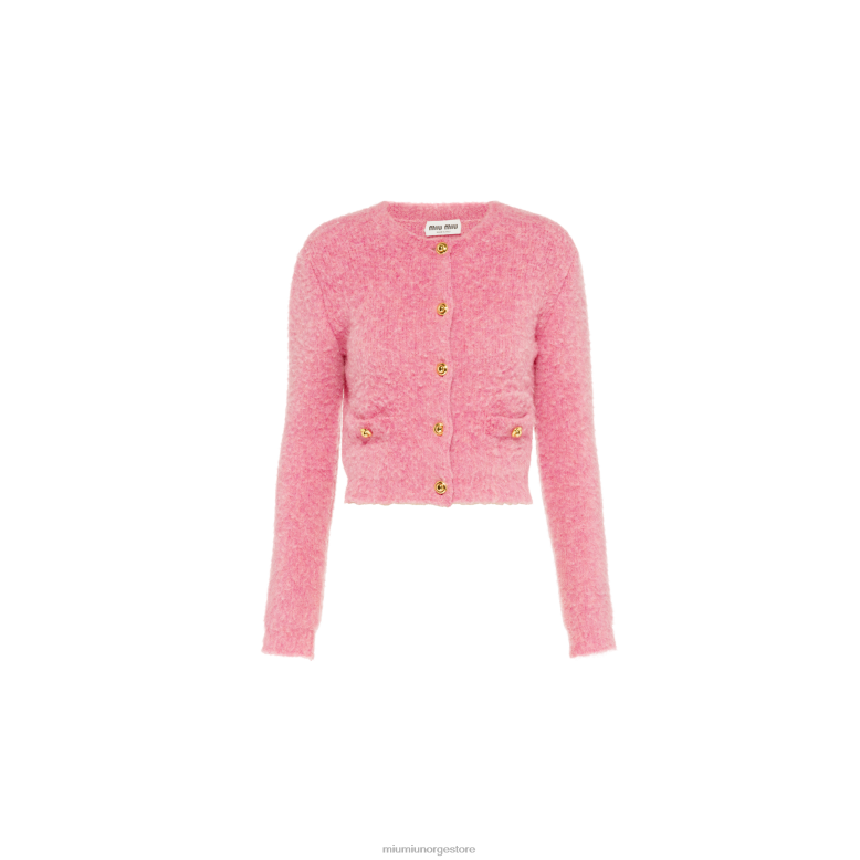 boucle cardigan Miu Miu rosa 4R2LJ775 klar til å ha på