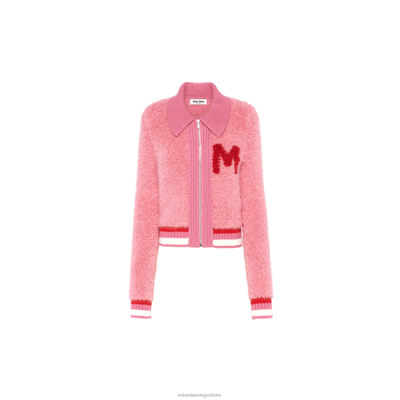 boucle cardigan Miu Miu rosa 4R2LJ776 klar til å ha på