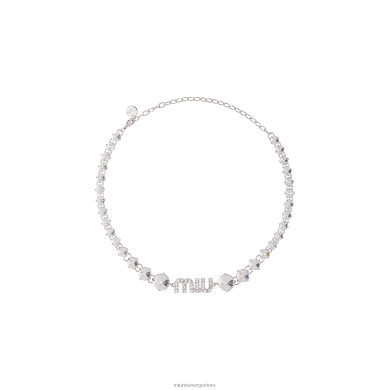 krystall halskjede Miu Miu stål 4R2LJ1368 juveler