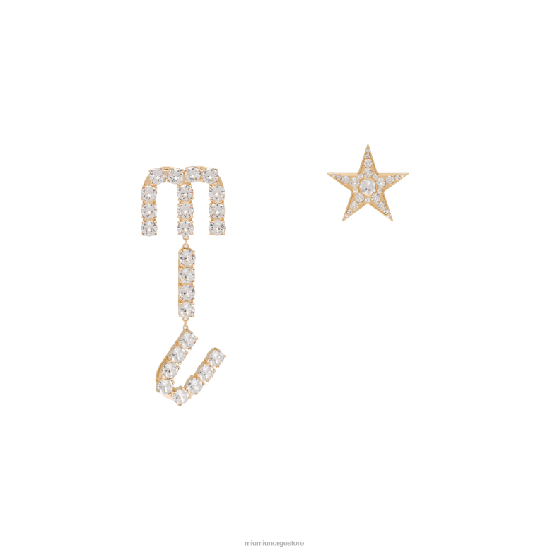 anheng med krystaller Miu Miu gull 4R2LJ1309 juveler