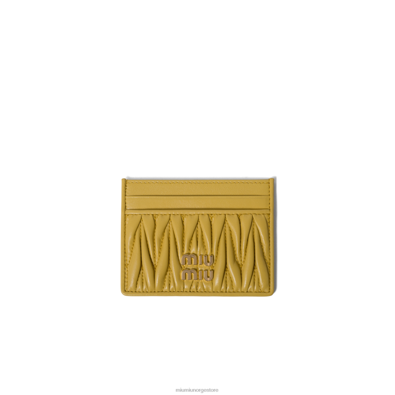matelass nappa skinn kortholder Miu Miu ananas 4R2LJ1050 samling