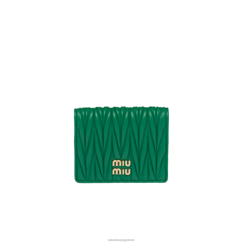 liten lommebok i matelasse i nappaskinn Miu Miu mango 4R2LJ1077 samling