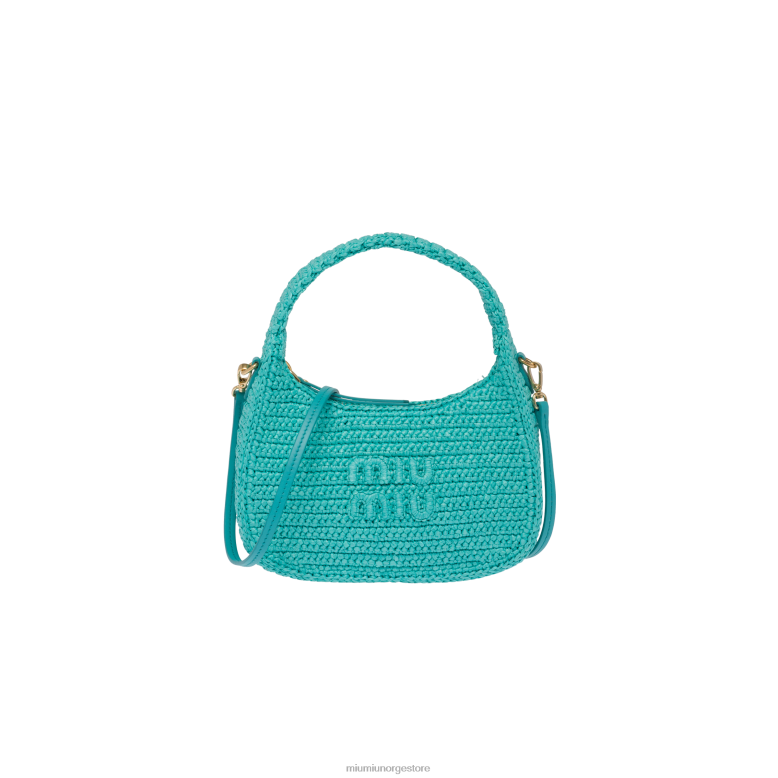hekle hobo bag Miu Miu jade grønn 4R2LJ19 samling