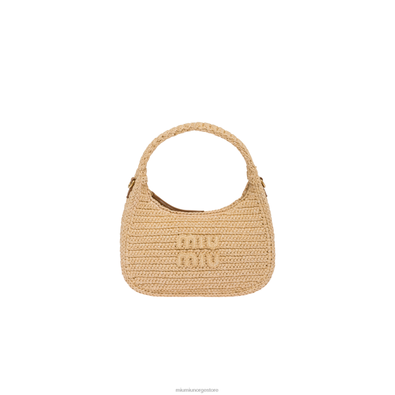 hekle hobo bag Miu Miu naturlig 4R2LJ20 samling