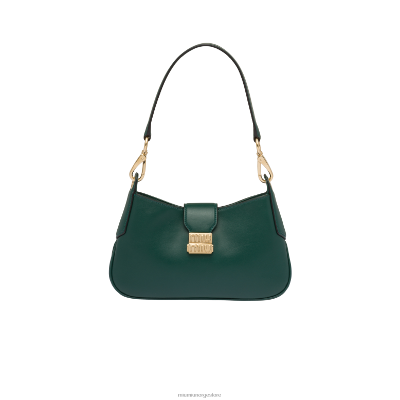 hobo-veske i skinn Miu Miu oleander grønn 4R2LJ91 samling
