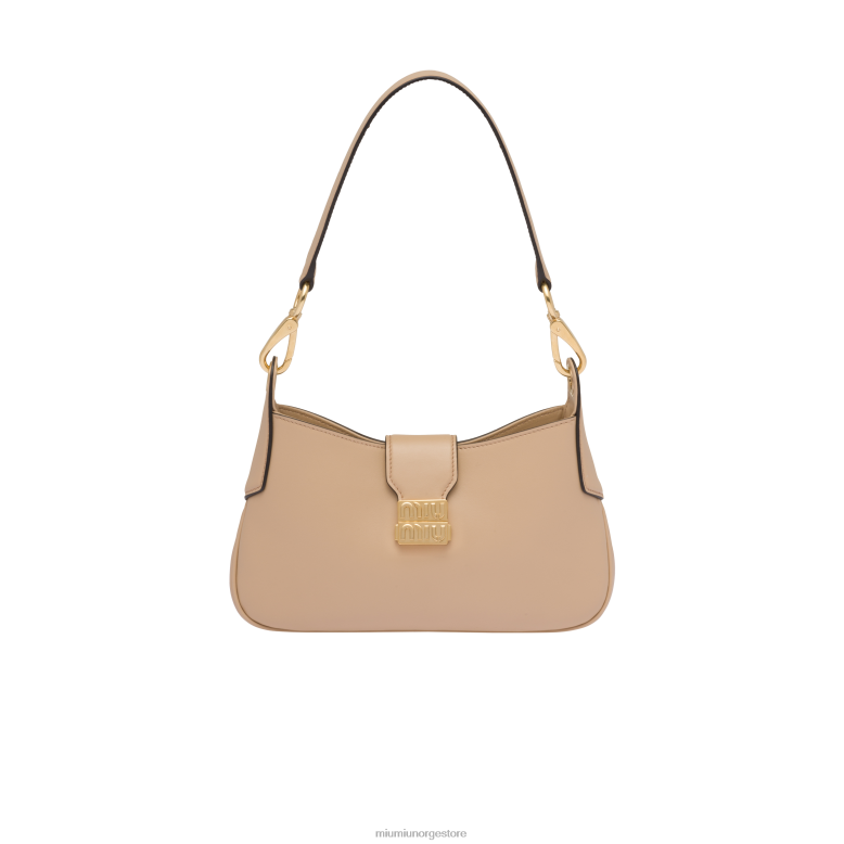 hobo-veske i skinn Miu Miu sandbeige 4R2LJ92 samling