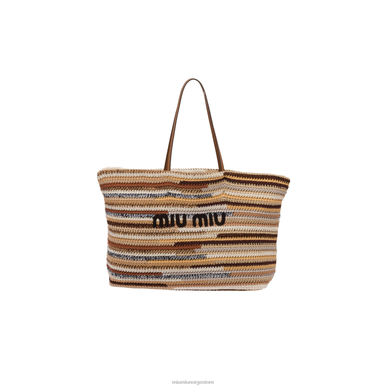 heklet veske Miu Miu naturlig 4R2LJ131 samling