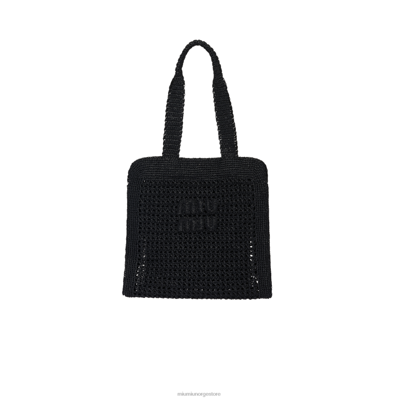 stoffveske Miu Miu svart 4R2LJ129 samling