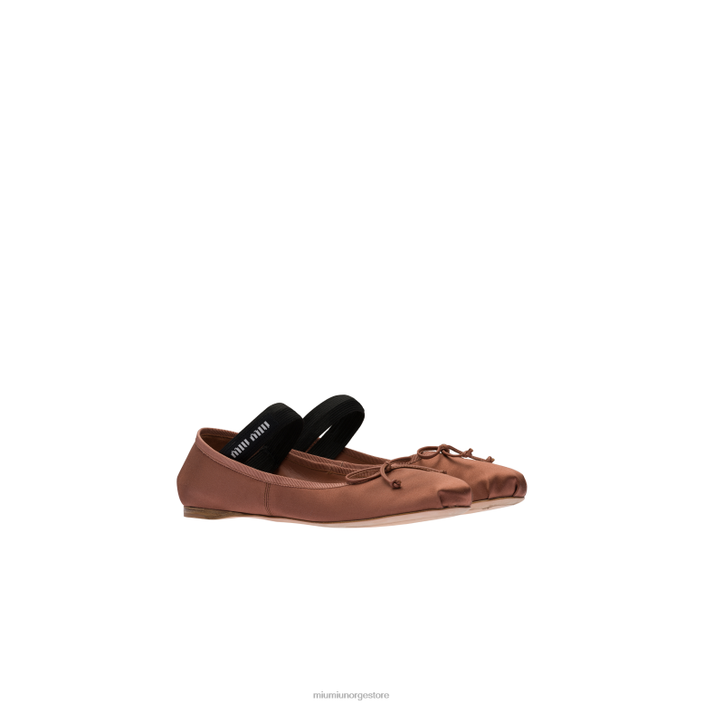 sateng ballerinaer Miu Miu kakao brun 4R2LJ278 sko