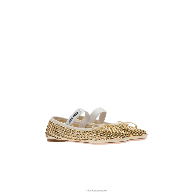 sateng ballerinaer Miu Miu sandbeige 4R2LJ282 sko