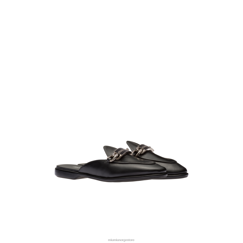 loafers i skinn Miu Miu svart 4R2LJ328 sko