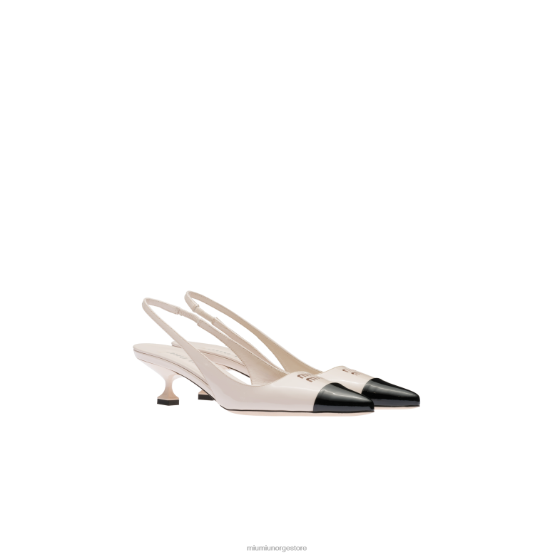 lakkpumpe Miu Miu opal/svart 4R2LJ182 sko