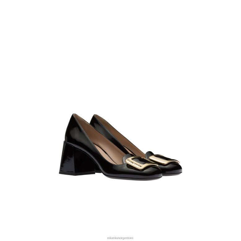lakkpumper Miu Miu svart 4R2LJ184 sko
