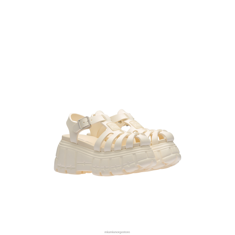 eva plattformsandaler Miu Miu elfenbein 4R2LJ254 sko