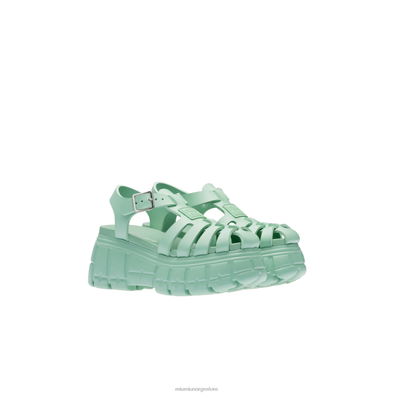 eva plattformsandaler Miu Miu salvie grønn 4R2LJ253 sko