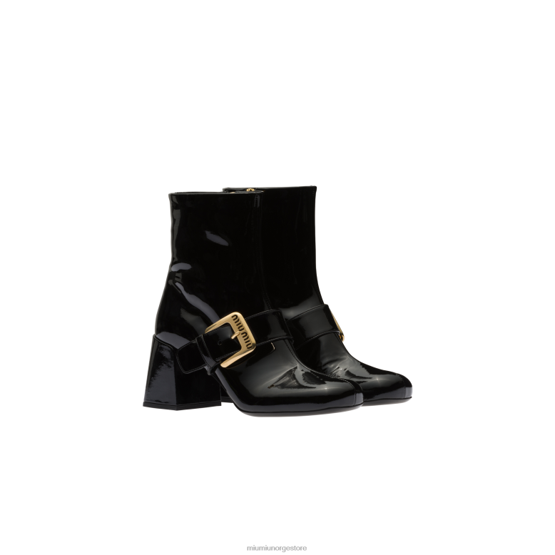 lakkstøvler Miu Miu svart 4R2LJ341 sko