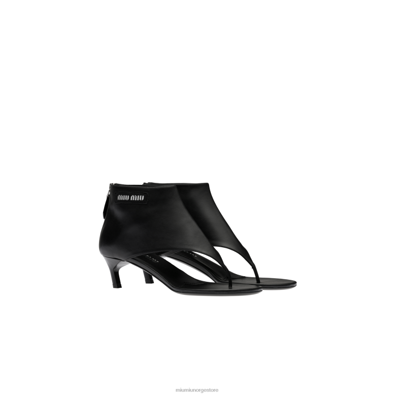 thong støvletter i skinn Miu Miu svart 4R2LJ345 sko