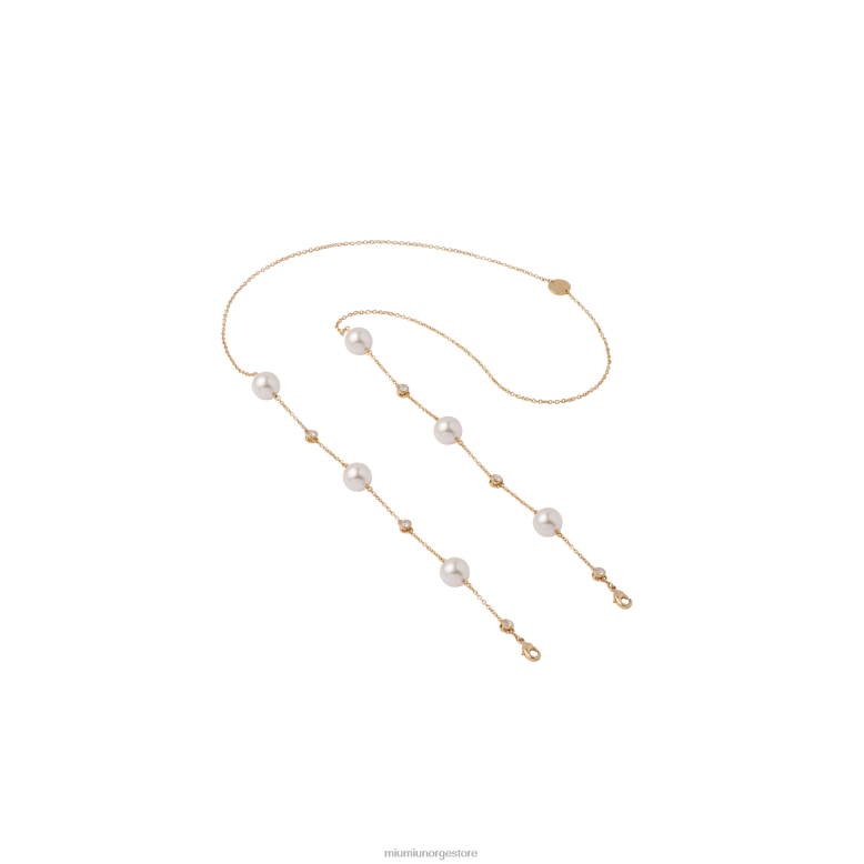 brillekjede Miu Miu gull 4R2LJ1276 tilbehør