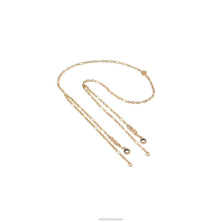 nøkkelringer Miu Miu gull 4R2LJ1095 tilbehør