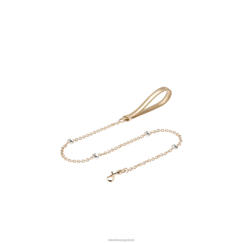 bånd av lær Miu Miu platina 4R2LJ1108 tilbehør