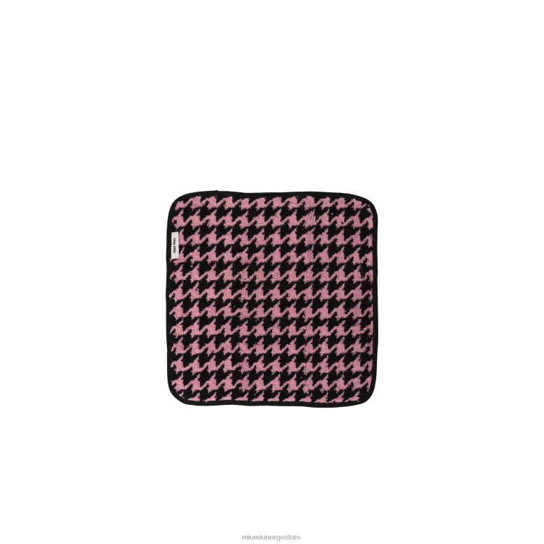 faille strandhåndkleveske Miu Miu svart/rosa 4R2LJ1113 tilbehør