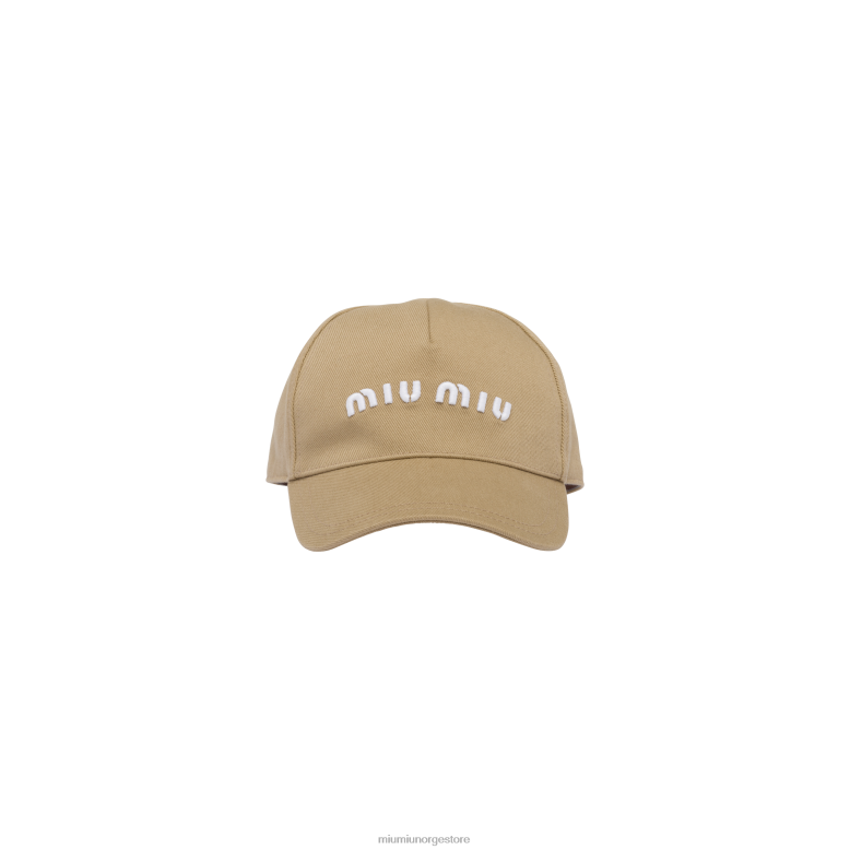 drill baseball cap Miu Miu khaki/hvit 4R2LJ1205 tilbehør