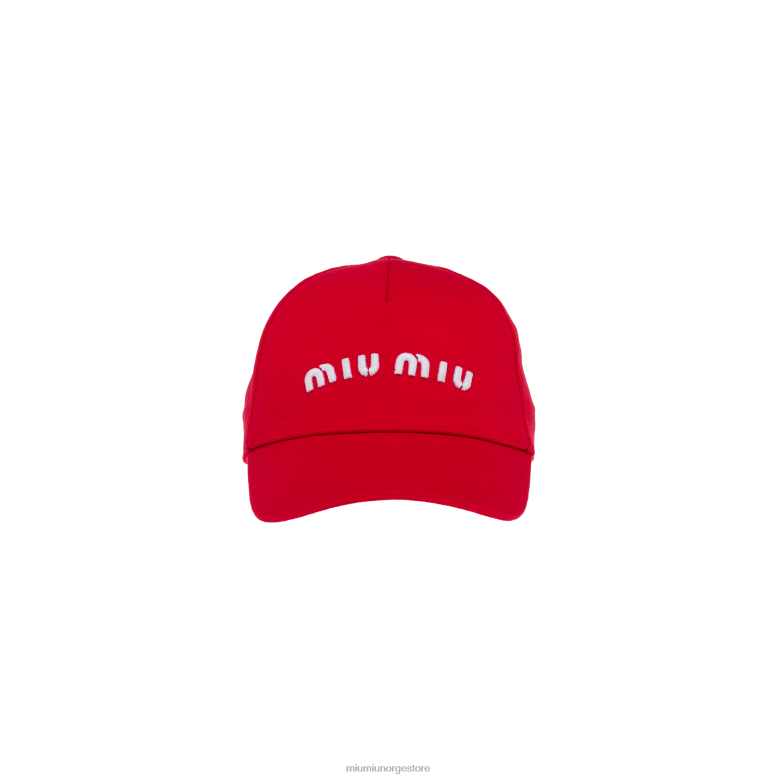 drill baseball cap Miu Miu rød Hvit 4R2LJ1208 tilbehør