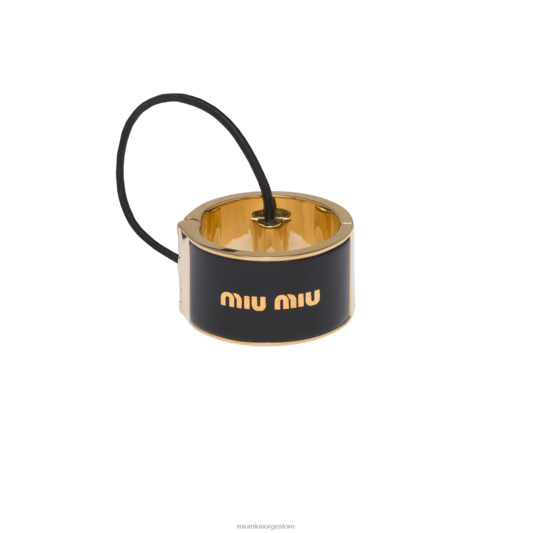 emaljert metall hårspenne Miu Miu svart 4R2LJ1132 tilbehør