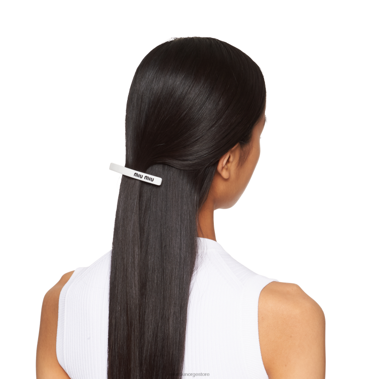 plexiglass hårspenne Miu Miu hvit svart 4R2LJ1178 tilbehør